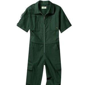 Wondery Juniper Green Utility Jumpsuit